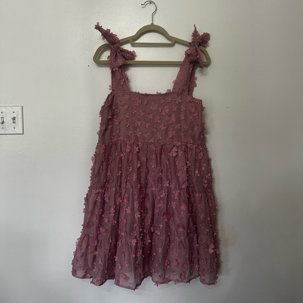 Sister Jane mauve floral dress size medium